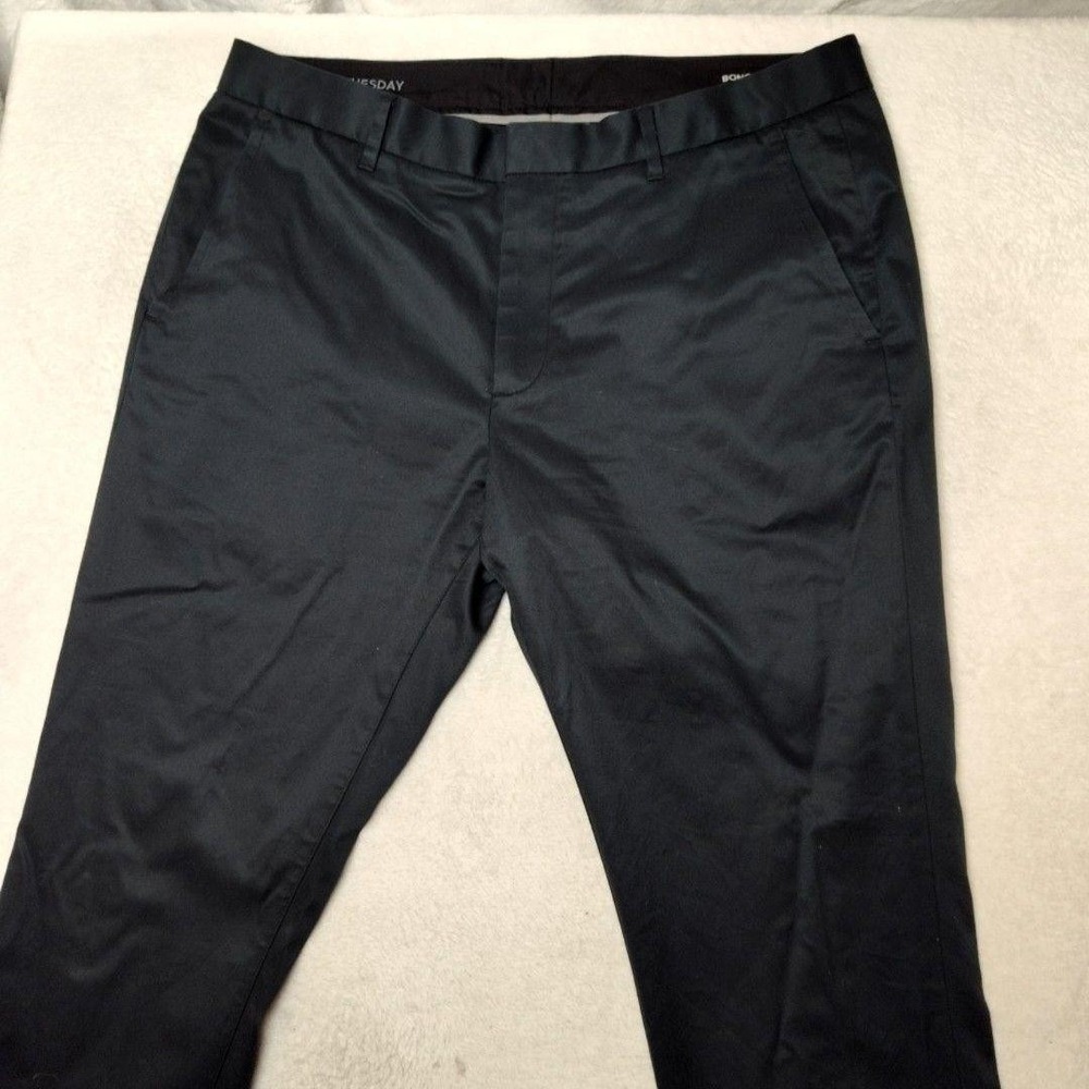 Bonobos Pants Mens 36x30 Black Chino Slim Stretch Tuesday Workday Warrior Work - Picture 2 of 14